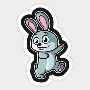 Bunny Rabbit Dancer - Dance for kids Kawaii Neko Anime graphic Sticker